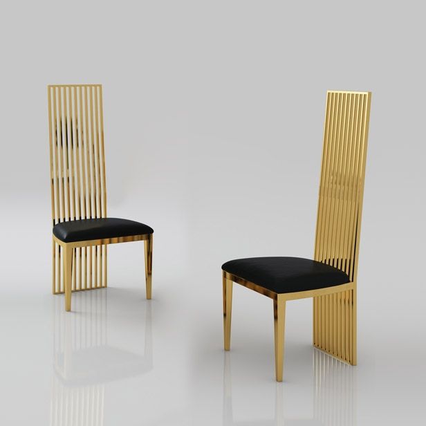 Gold High Back Chairs