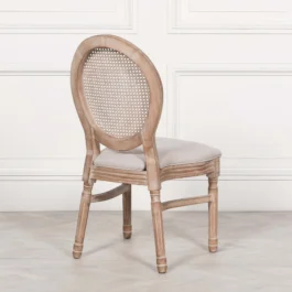 Louis Chairs with mesh back rest Brown