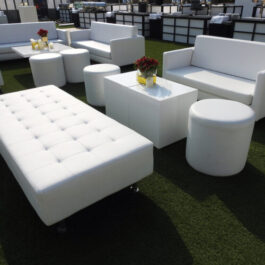 White Luxury Lounge (10 Seater)